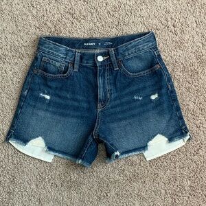 Old Navy Blue High-Rise Adjustable Waist Shorts Girls Size 12